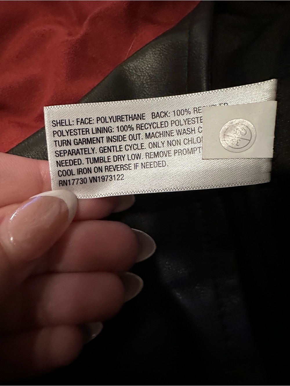 Black Faux Leather Mini Skort - Picture 5 of 5